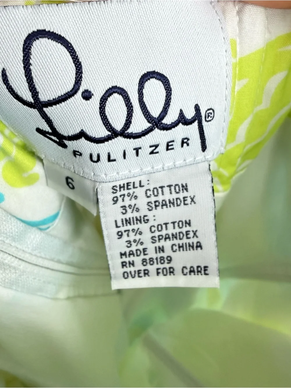 Vintage Lilly Pulitzer Fish Print Clearwater Green Blue Dress Strapless 6 - Picture 3 of 5